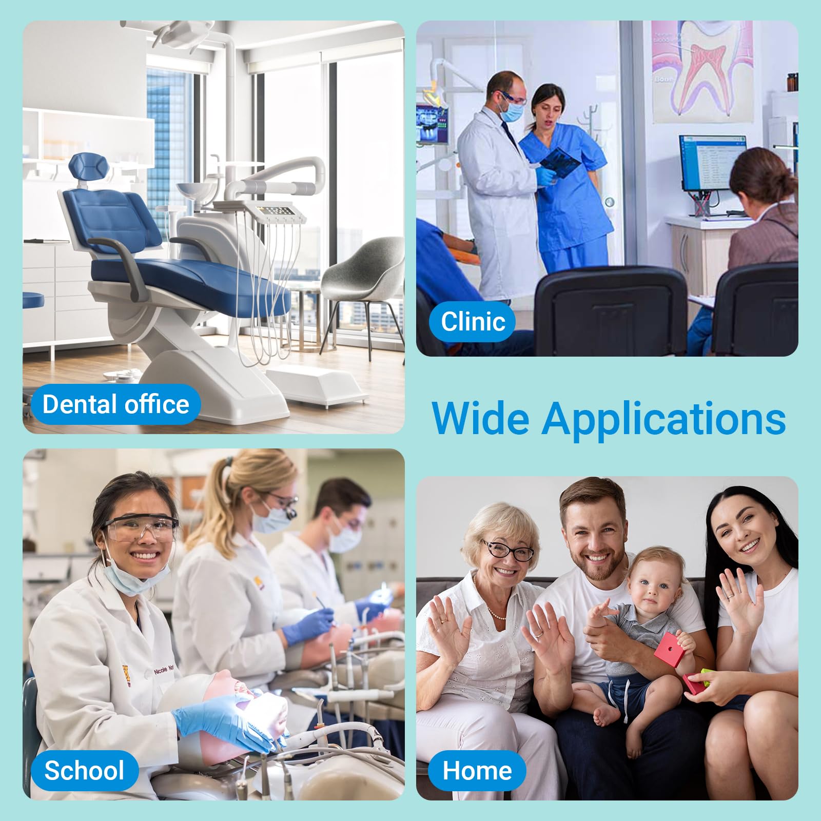 Dental Columbia Wange Retractor Autoklavierbarer Mundöffner, Zahninstrument für Zahnbeweißung und Zahnverfahren, 4 Stück