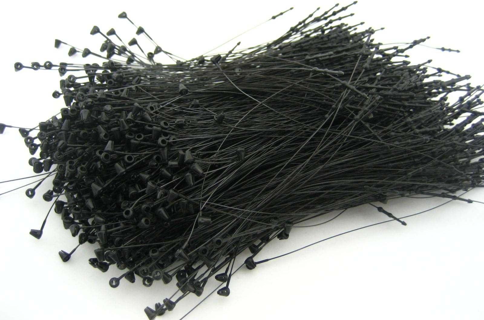 1000pcs White Plastic Hang Tag String Snap Lock Fastener Hand use ...