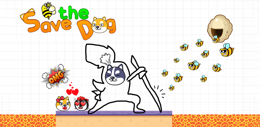 Save The Dog - Bee Attack Games : Draw to Save Puzzle Games - App