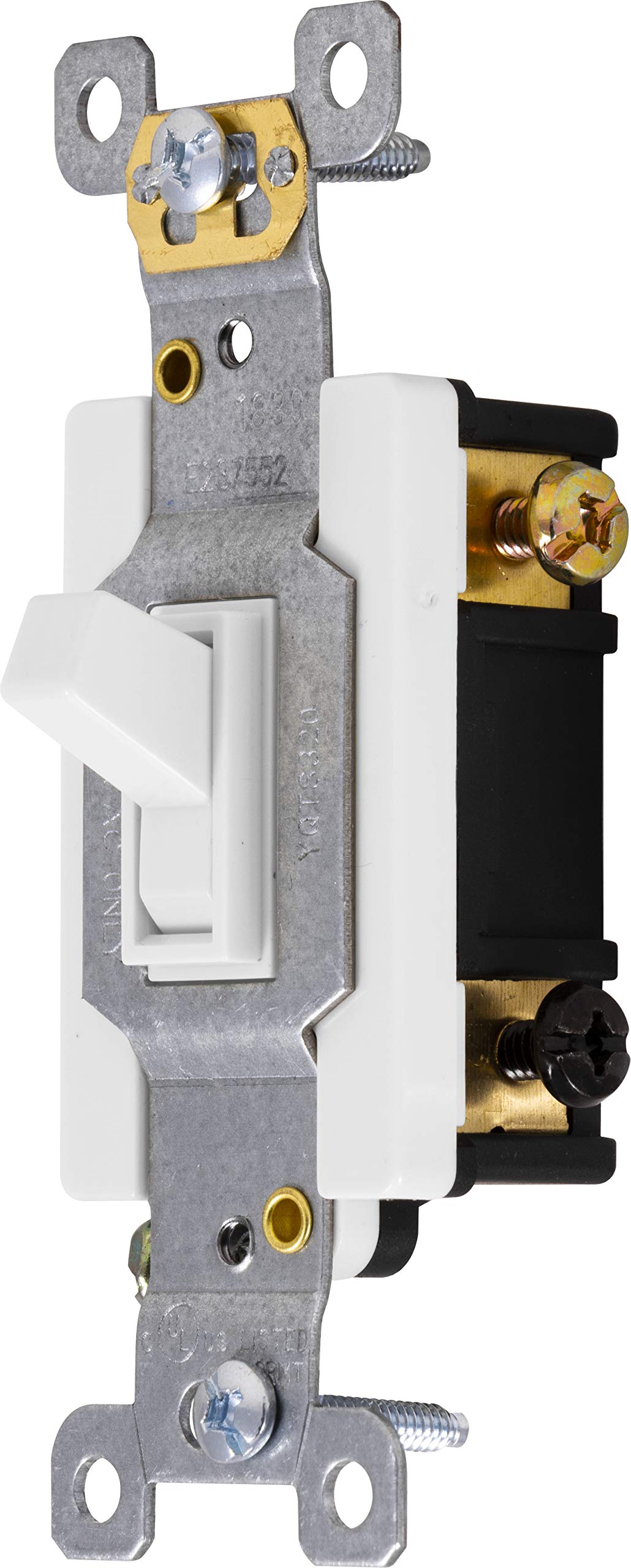 GE 42161 - Interruttore a levetta, 3 vie, colore: Bianco