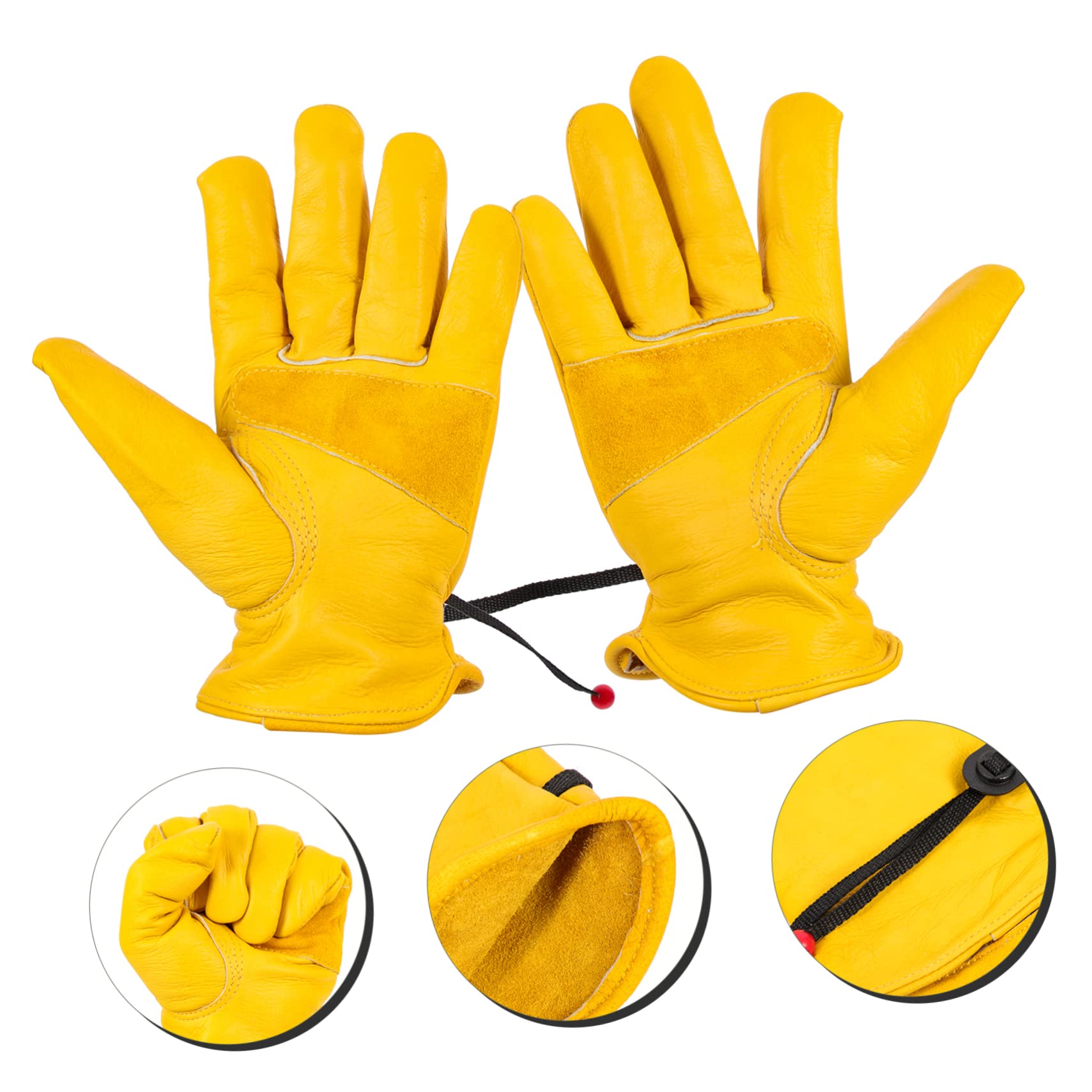 2 Pares Guantes De Jardineria Guantes De Pintura Guantes De Trabajo De Seguridad Guantes Domésticos Guantes Para Trabajar En El Jardín Guantes De Cuero