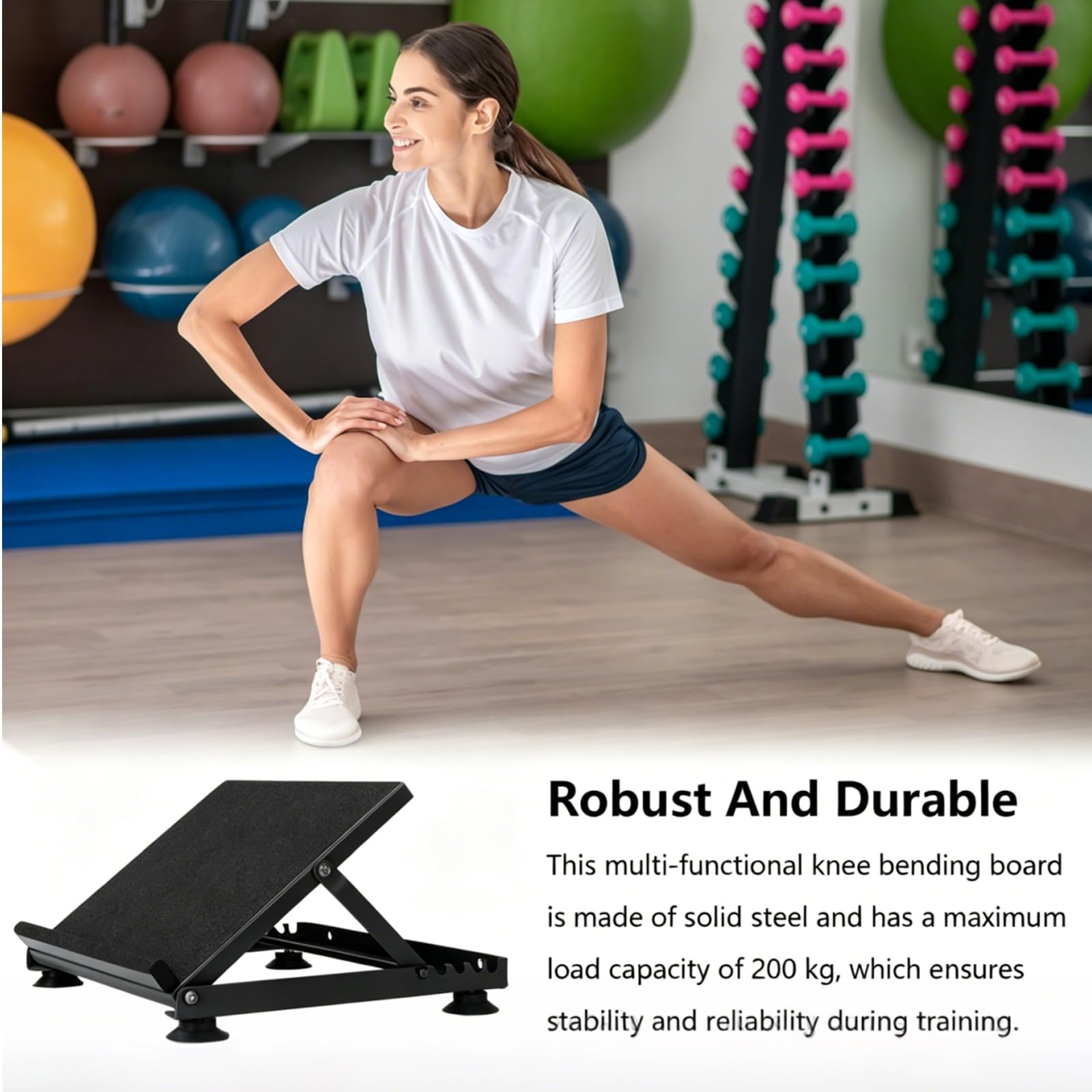 Tavola Inclinata Per Allungamento Polpacci, Regolabile In Acciaio Tavola Da Stretching Portatile Inclinata Per Polpacci E Tendini D'Achille Muscoli Delle Gambe Allenamento A Casa