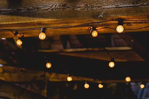 Miniatura 4 de Tira de luces G40  Bombillas de vidrio incandescentes inastillables cálidas de 5 W, cable de calibre 18, luces regulables para patio trasero, patio,