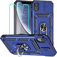 Vista 19 de HNHYGETE Funda para iPhone 13 con protector de pantalla HD: [grado militar de 20 pies probada en caídas] Funda protectora a prueba de golpes