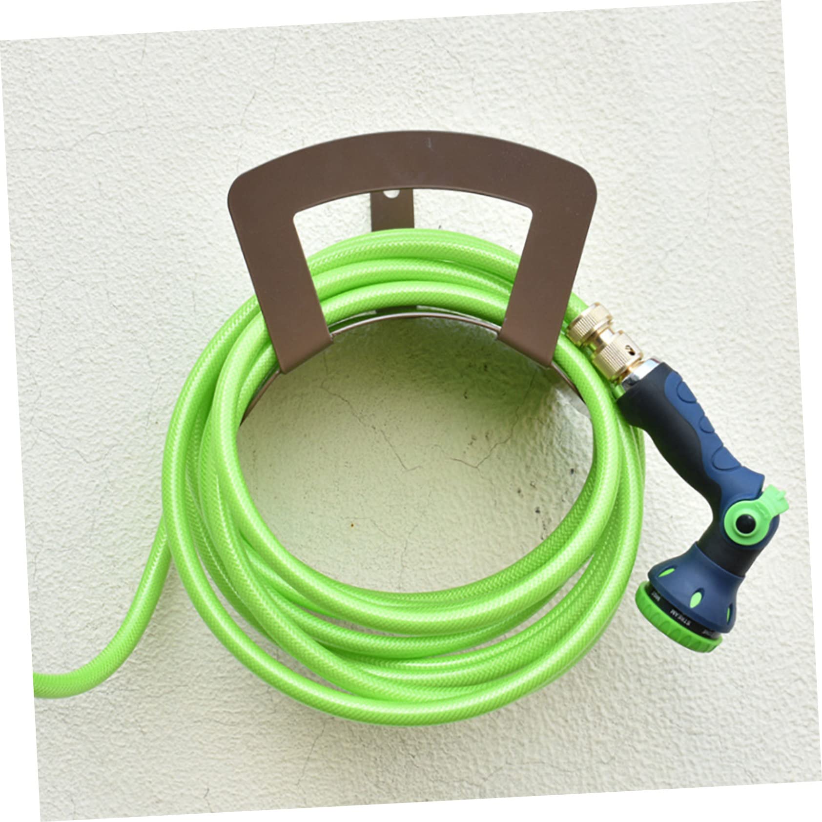 Schlauchhalter aus Eisen, Braun, 1 Stück, für Gartenbewässerung