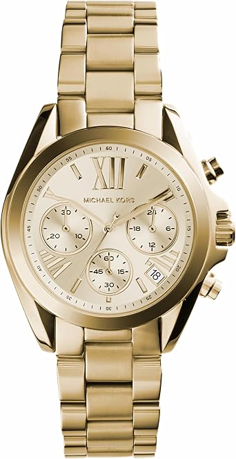 Michael Kors Bradshaw Women's Stainless Steel Chronograph Watch with Steel Bracelet Band