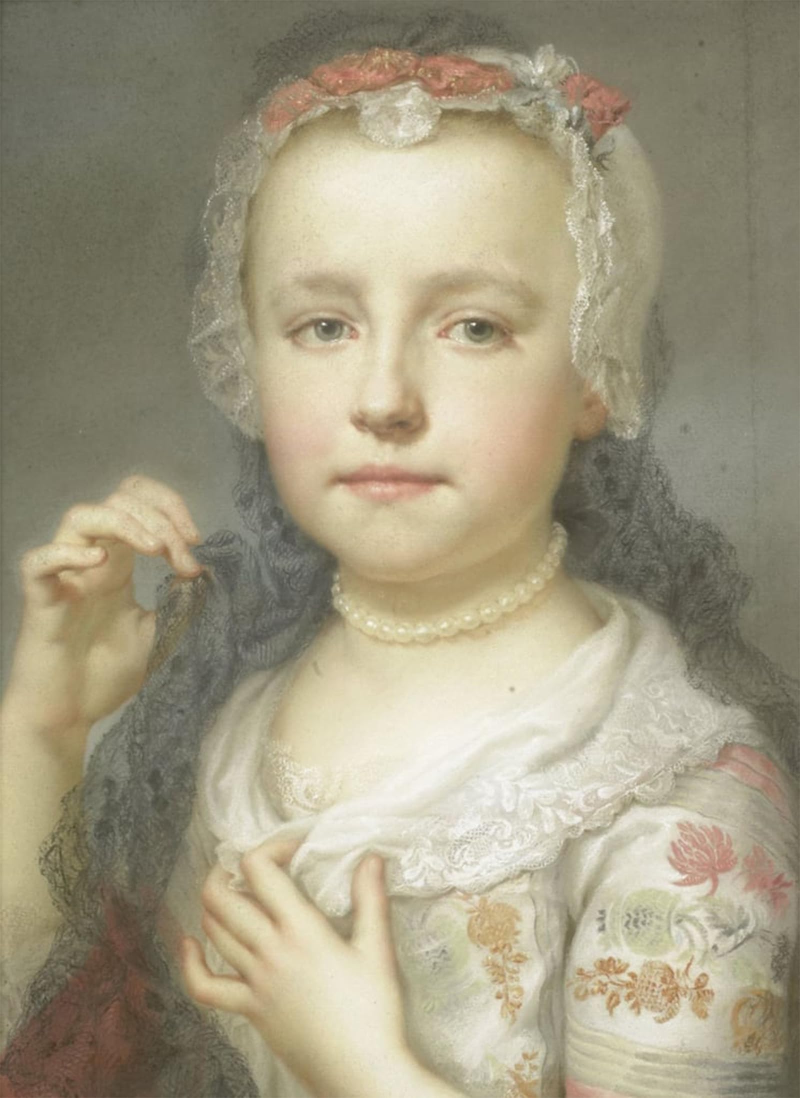 POSTERIIk Famous Print Pop Art Wall Art Graffiti Portrait of a Young Girl Possibly Julie Carlotta Mengs by Anton Raphael Mengs Art Prints for Home Decor 60x90cm