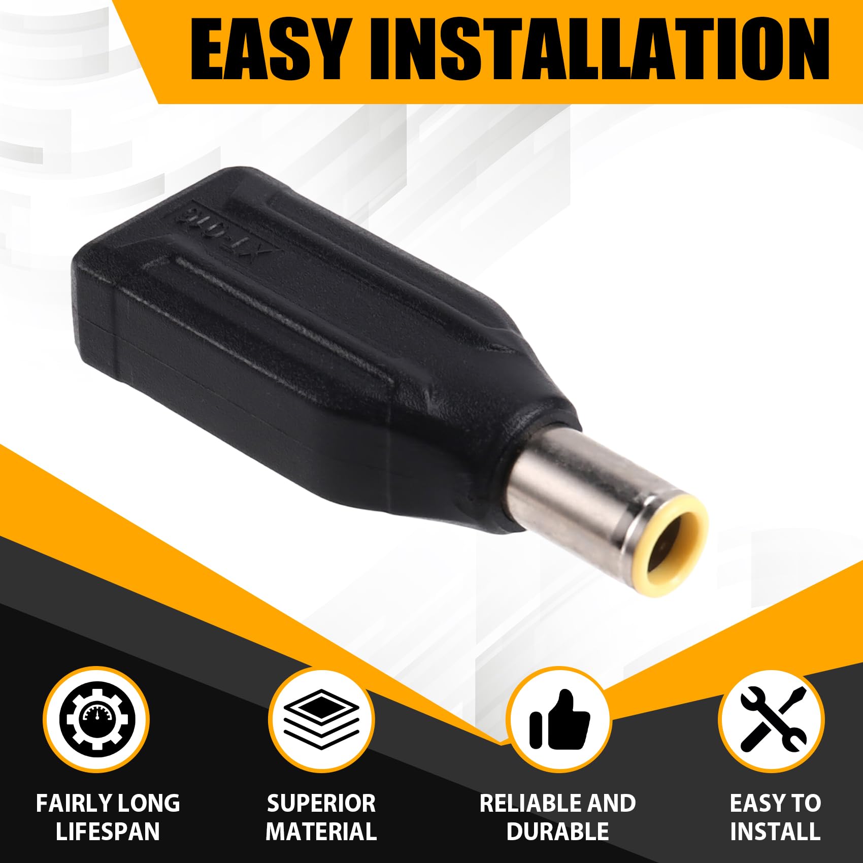 5 Stück Dc 8 mm auf -Anschluss, Stecker auf Dc 7,9 mm X 0,9 mm Stecker, Solarpanel-Netzadapter für Solarpanel