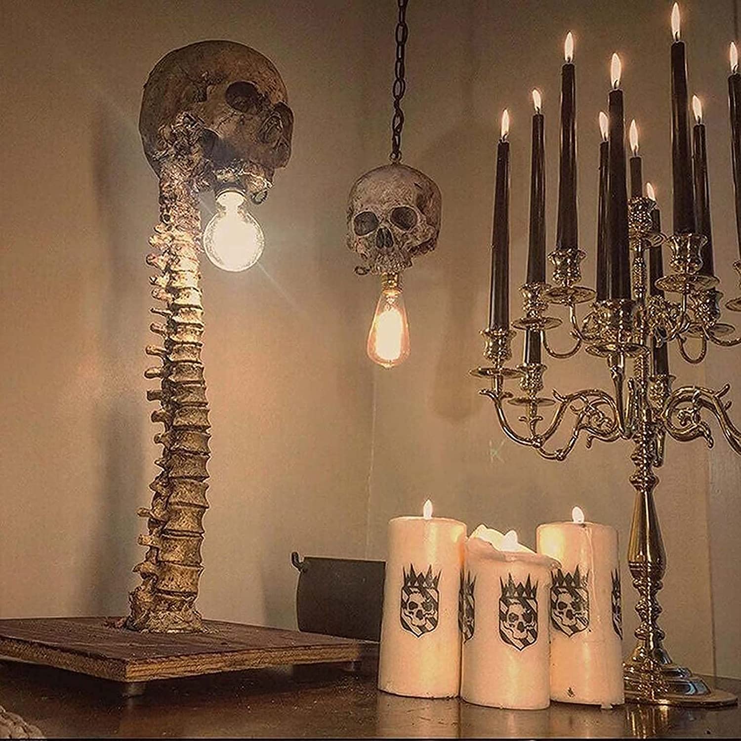Skull Skeleton lamp - The Carnival Of Skeletons, Halloween 3D LED