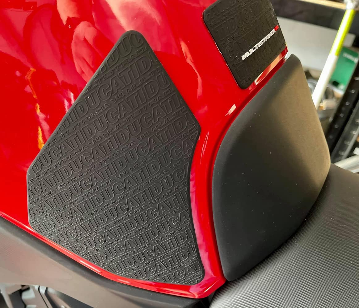 Protections latérales pour réservoir de carburant pour Ducati Multistrada V4S 2021-2024 - Noir - Protection contre la traction du genou Multistrada V4S