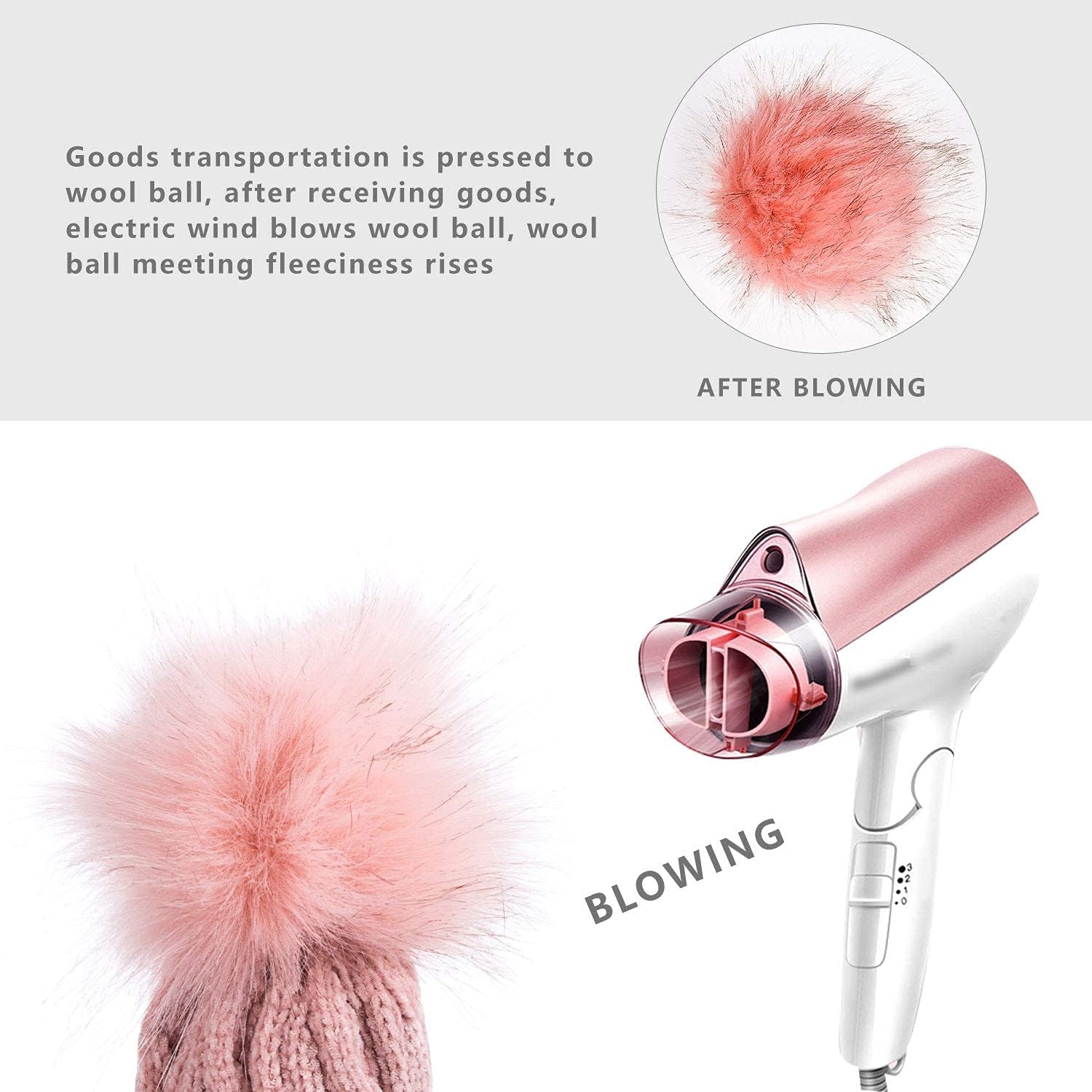 REDESS Cappello Invernale da Donna con Pom Pom Beanie Caldo Foderato in Pile Spesso Slouchy Snow Knit Chunky Baggy Skull Berretto da Sci