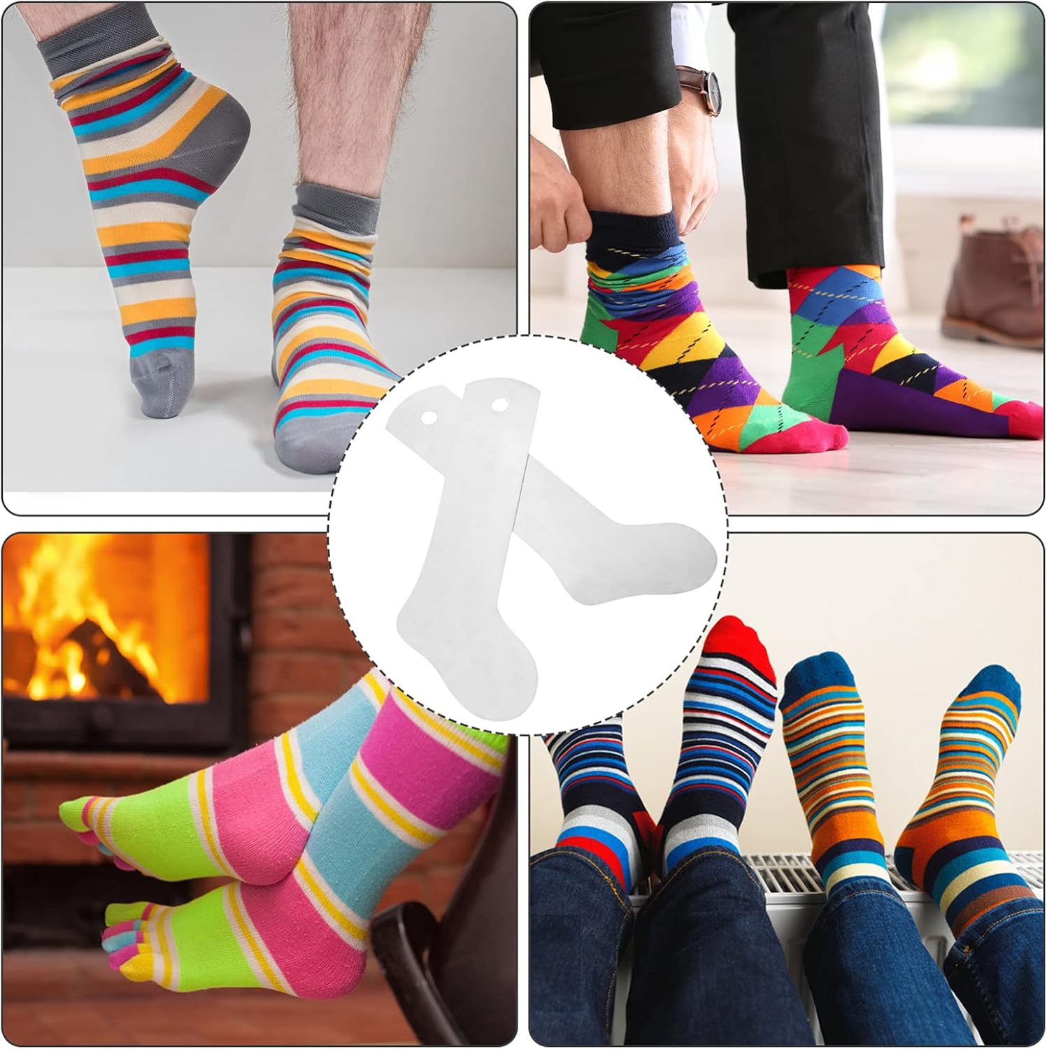 SEWOART 2pcs Sock Board for Heat Press Transfer Lightweight and Sock Jigs for DIY Sublimation Printing for Customizing