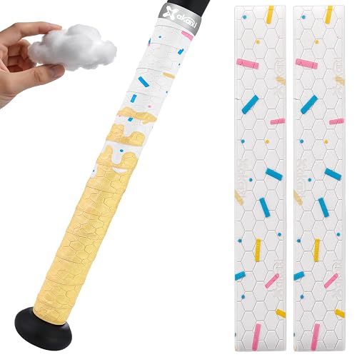 2/4/6 Pack Ice Cream Drip Baseball Bat Grip Tapes 0.5mm/1.1mm/1.75mm