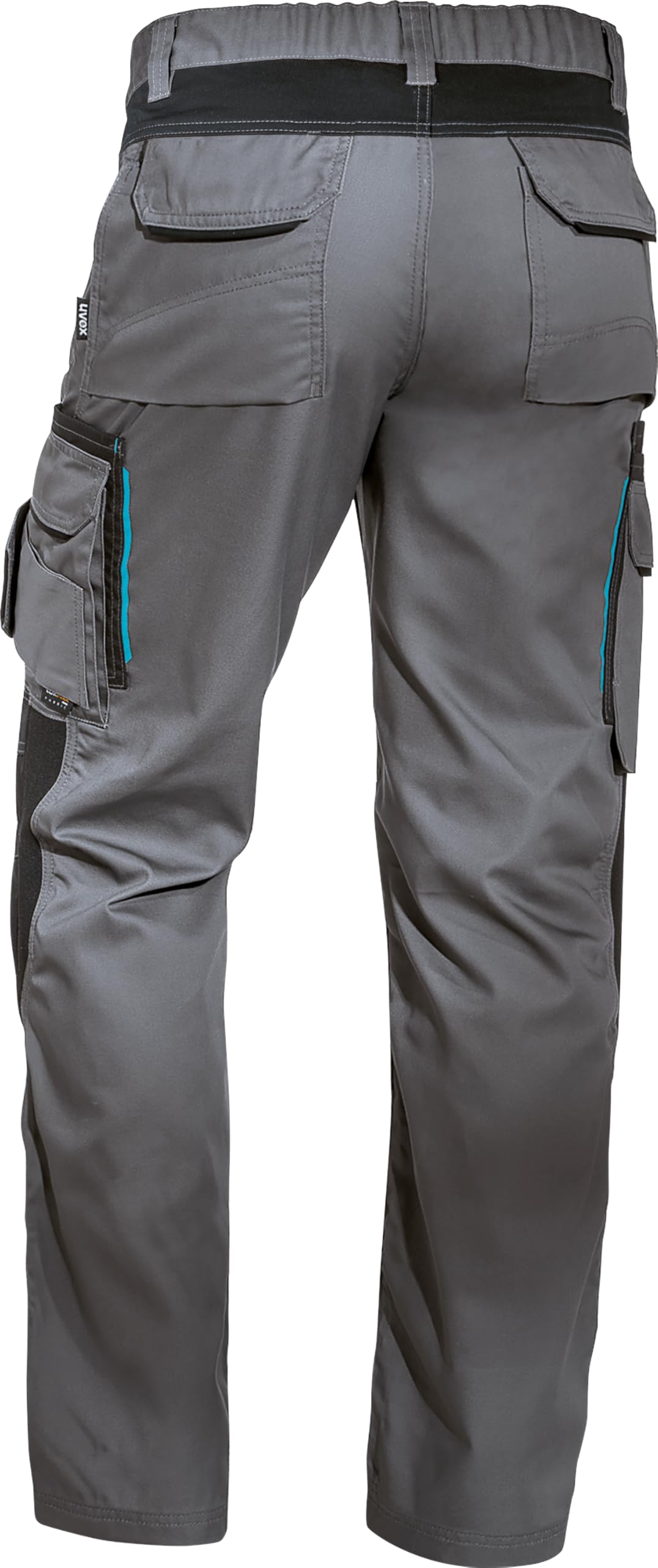 Uvex Tune-Up Pantalones de Trabajo Largos para Hombre: Pantalones de Trabajo Resistentes con Bolsillos para Rodilleras - 35% algodón - Antracita - 58
