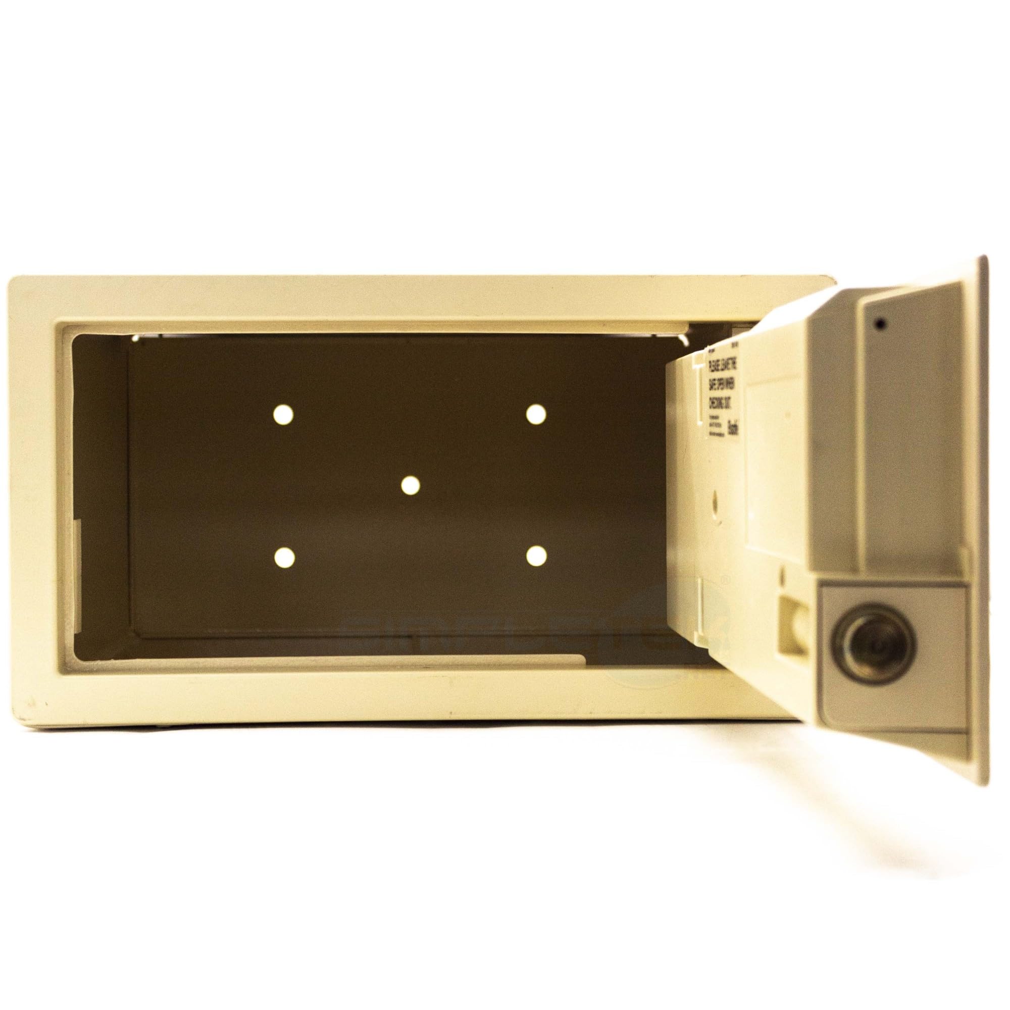 SIMPLETEK - Caja fuerte de habitación de hotel, Hotel con código de desbloqueo | Color Marfil Pantalla LED, Luz interior (Reacondicionado)