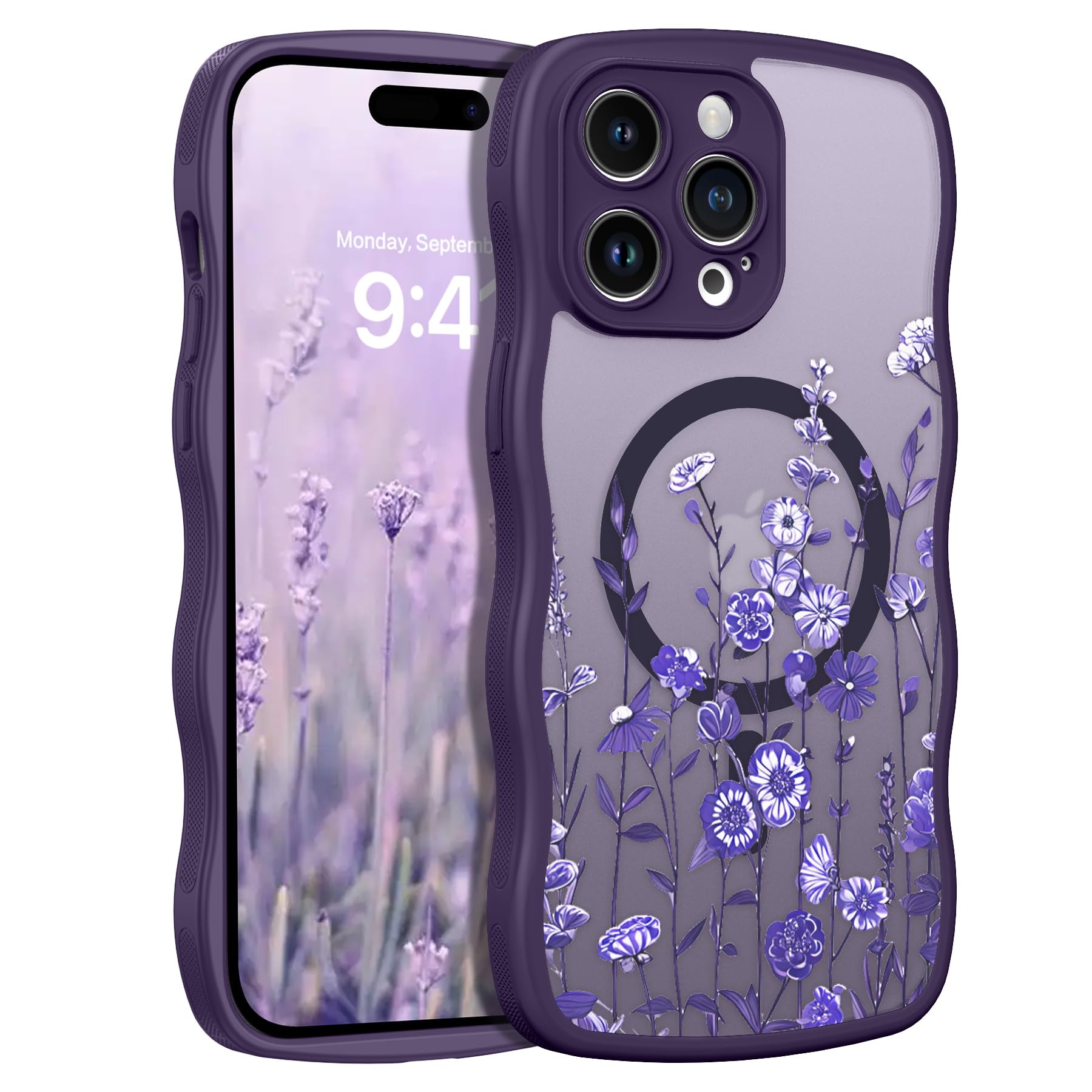 Coque iPhone 14 Pro Max fine et fleurie pour selfie stable - 8