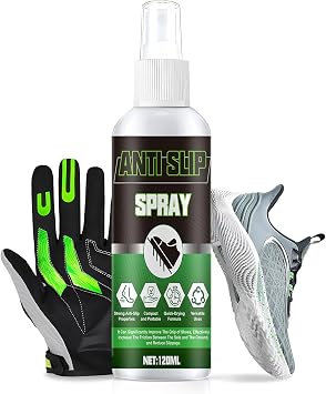 Grip Spray Shoes, Grip Spray Goalkeeper Gloves, Non-Slip Spray Shoes, Gripmode Spray, Improved Grips, Suitable for Various Indoor and Outdoor Sports Shoes, 120 ml