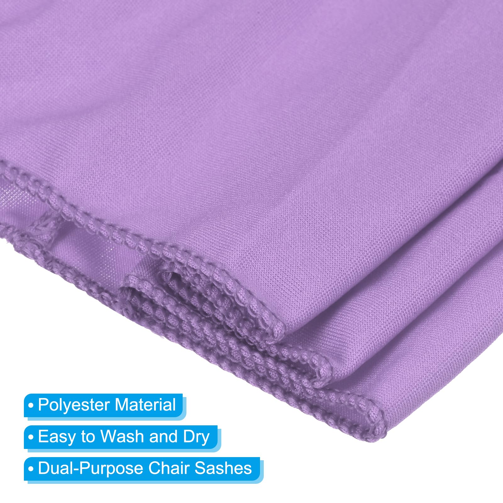 PATIKIL 13" x 5" Stretch Chair Sashes Bows - Image 3