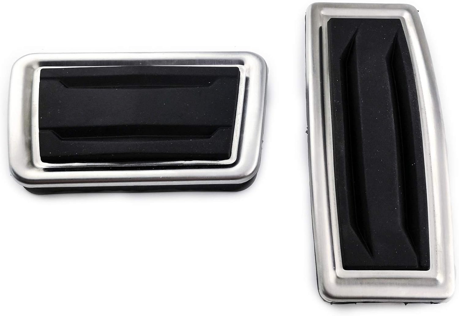2PCS No Drill Stainless Steel Car Fuel Accelerator Brake Pedal Covers for XT5 2016-2018 AT Model