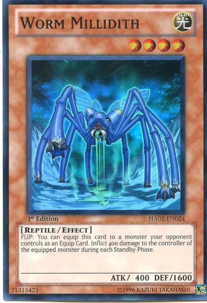 クルセイド　ウェンディ　シークレット Amazon.com: Yu-Gi-Oh! - Worm Millidith (HA02-EN024) - Hidden