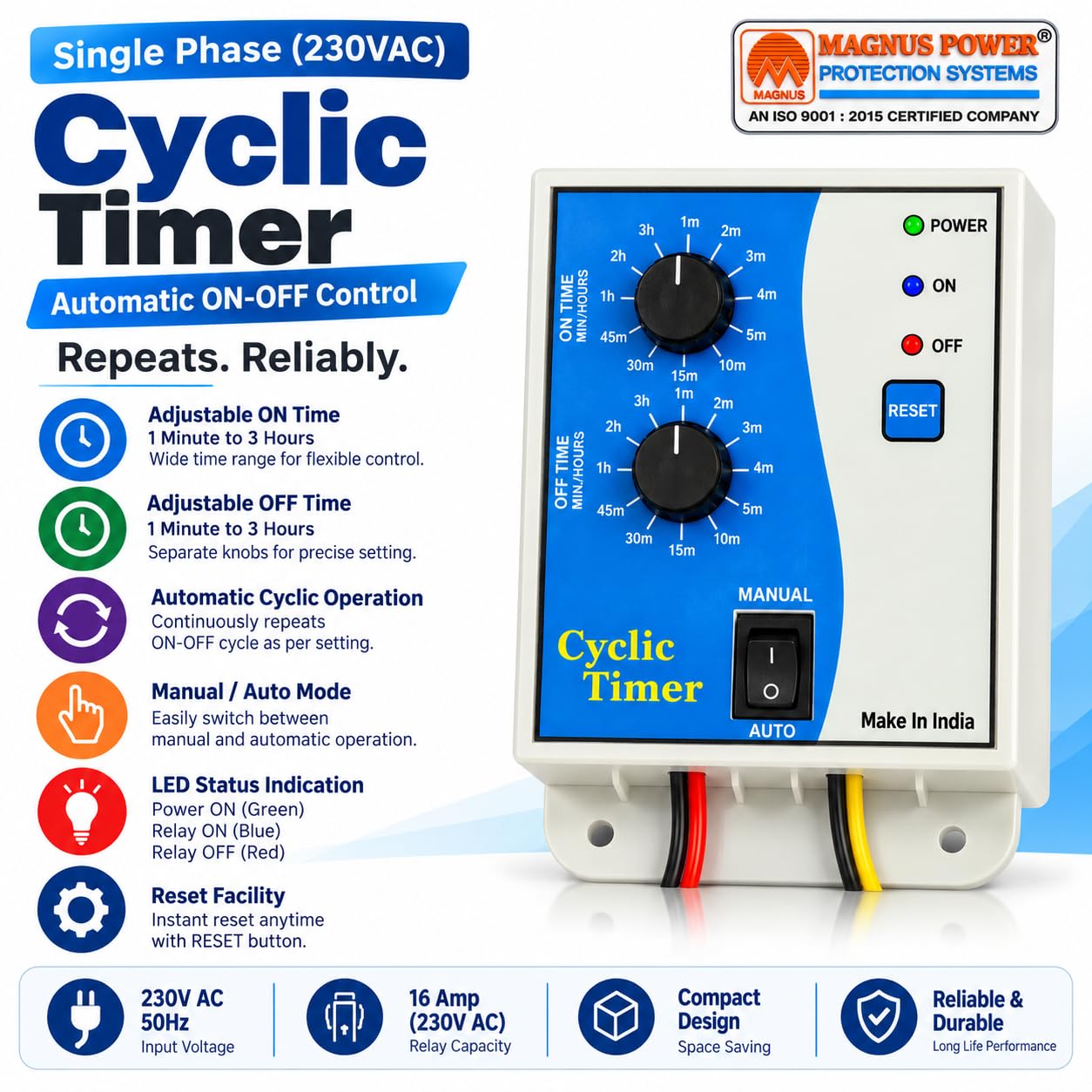 Magnus M-1121 Timer Switch - Automate Cycles & Irrigation -2