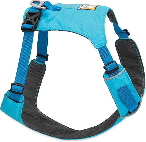 Miniatura 15 de Ruffwear, Hi & Light, Arnés ligero para perro de uso diario, correr en senderos, caminar, senderismo, uso todo el día, verde liquen, talla XXS verde