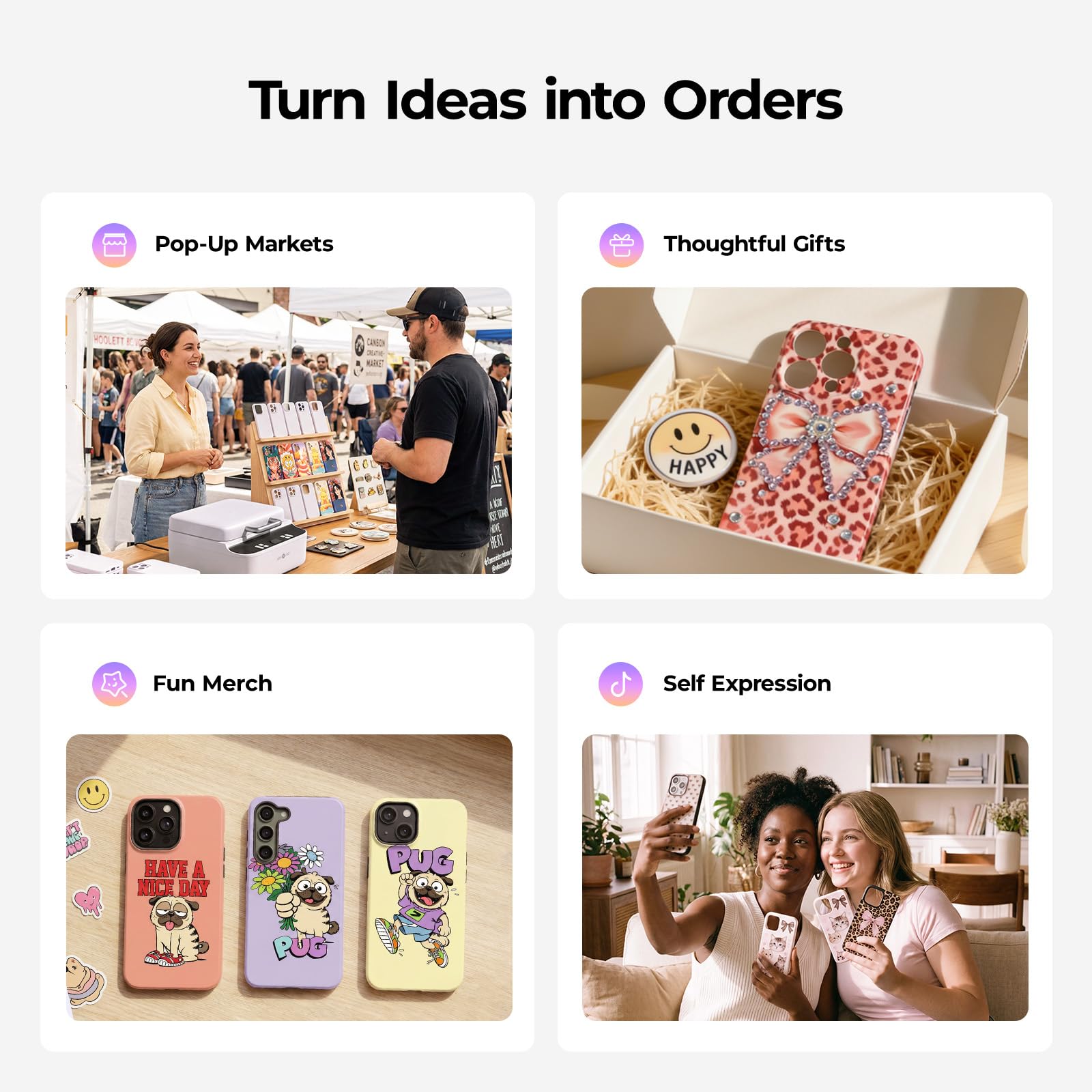 HTVRONT Máquina de prensado térmico de vacío H17 para fundas de teléfono compatible con iPhone y Android, para fundas de teléfono personalizadas, insignias, posavasos, incluye película y accesorios