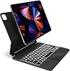 SENGBIRCH Magic Keyboard for iPad Pro 12.9 5th6th Generation, Backlit - US English, Black
