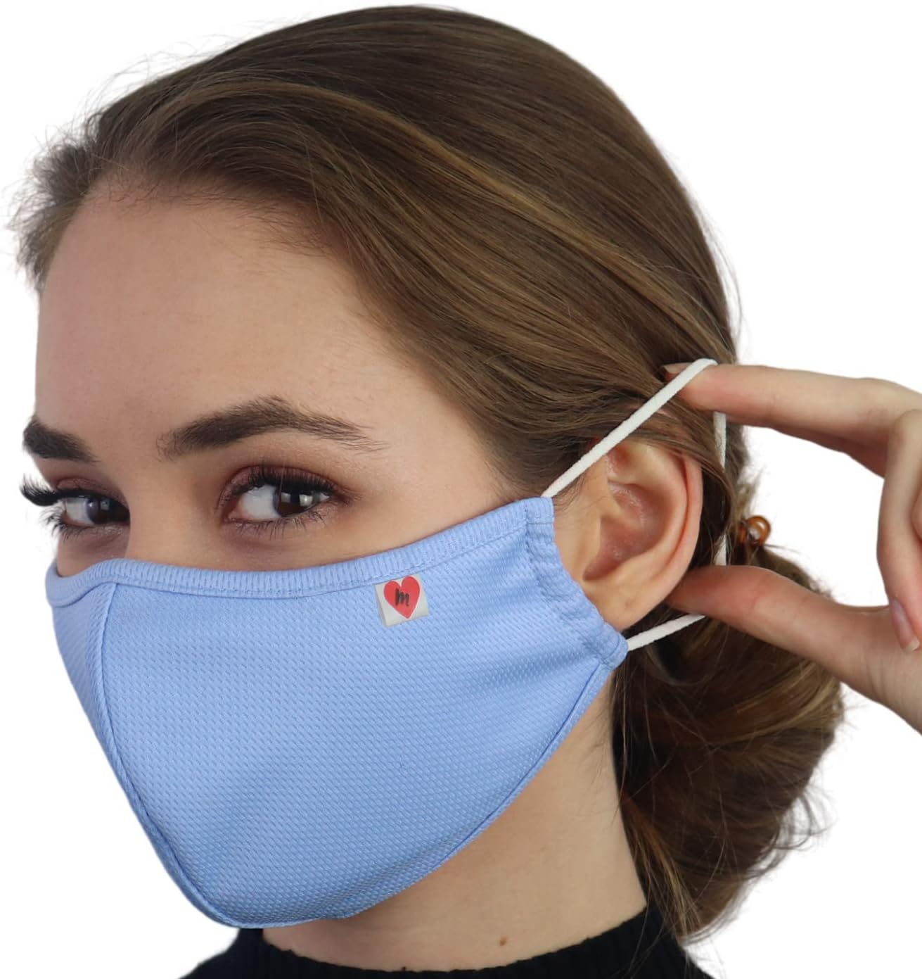 The 8-Hour Lightweight Cloth Face Cover - 2 Pack - Washable Reusable Cloth Face Mask with 3 Layers
