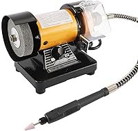 Vista 3 de Pulidora multiusos de 3 pulgadas con eje flexible de 31 pulgadas de largo y accesorios, marcación de velocidad variable 0-10000 RPM, motor