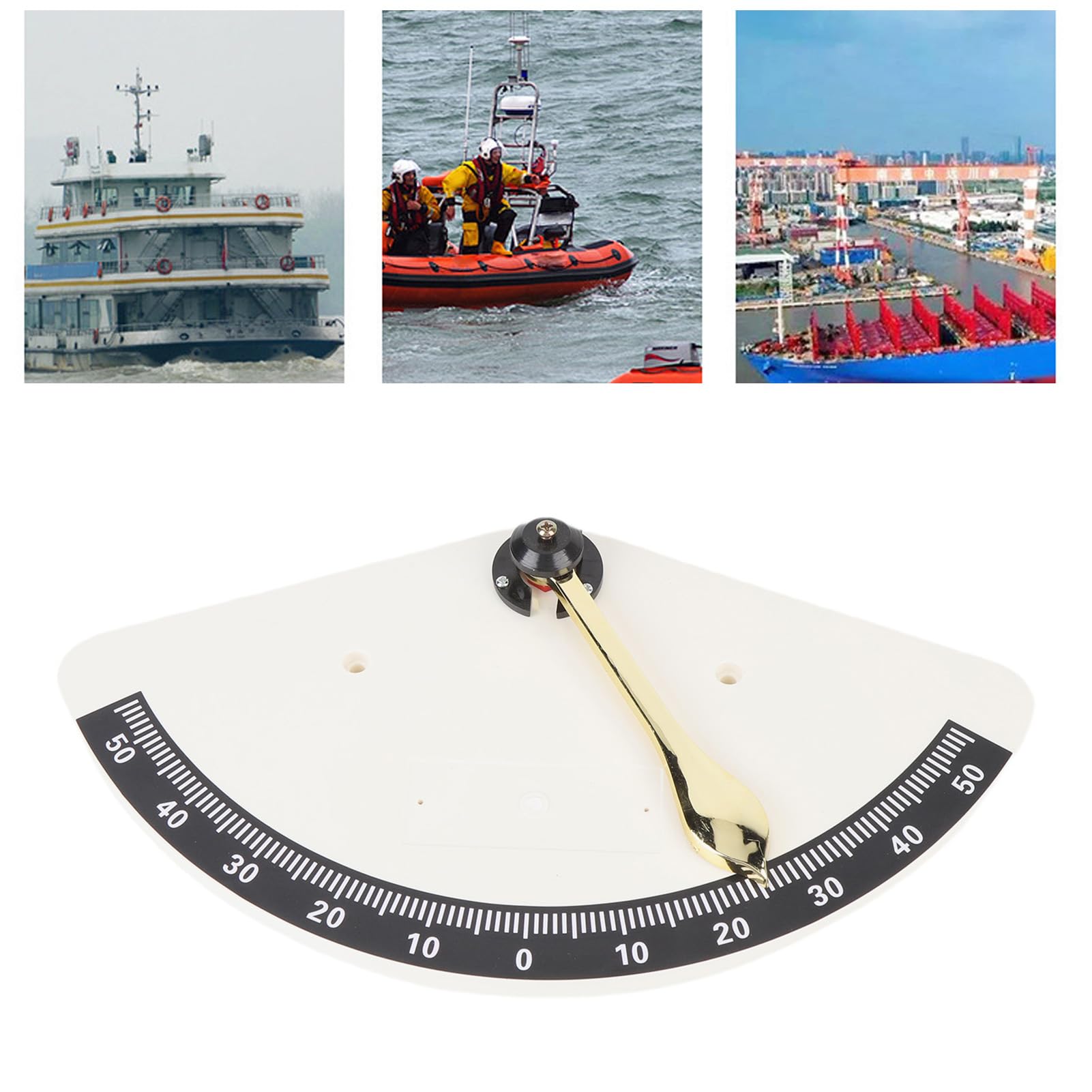 Inclinómetro Marino, Clinómetro Náutico, Tipo Péndulo Alta Precisión Inclinómetro Angular Indicador de Nivel para Embarcaciones para Barcos Yates Autocaravanas