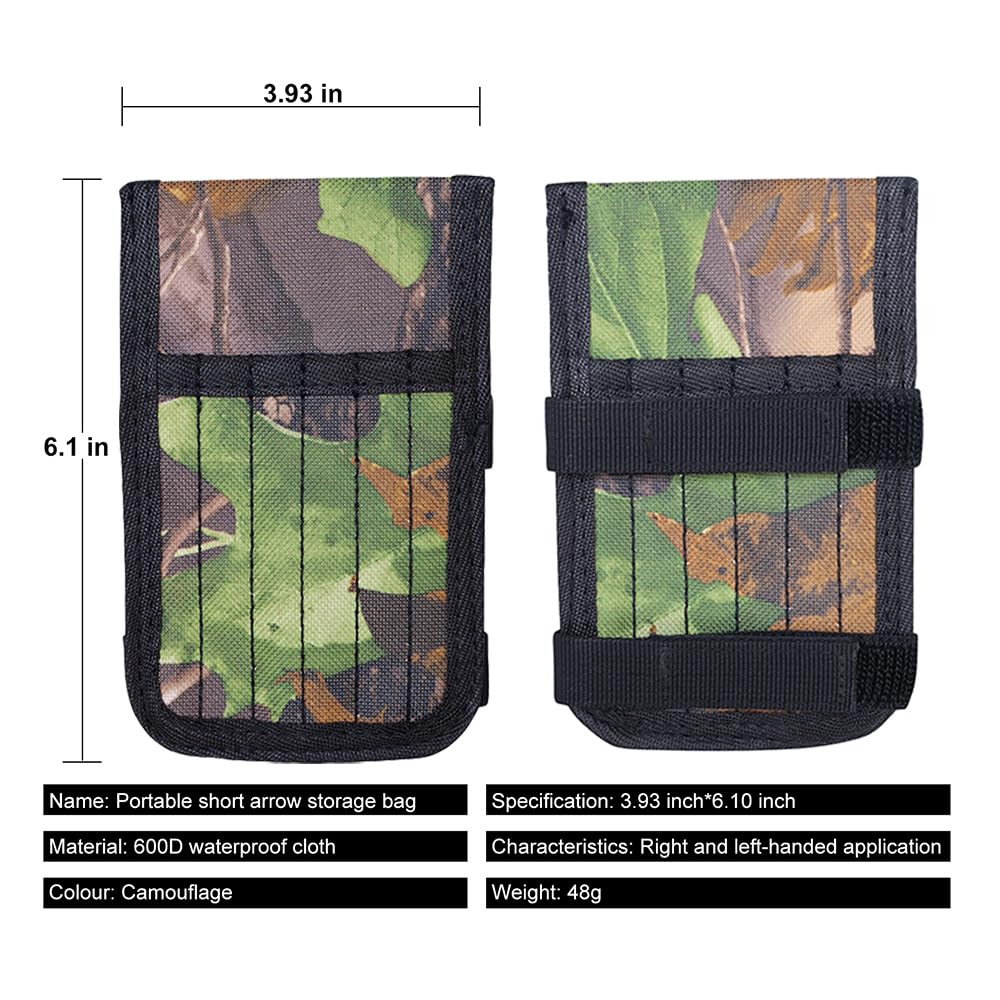 EinMAIQi 2Pcs Mini Crossbow Bolt Quiver Double-Sided Crossbow Arrow Quiver Arm Guard Can Hold 12pcs Mini Crossbow Arrows