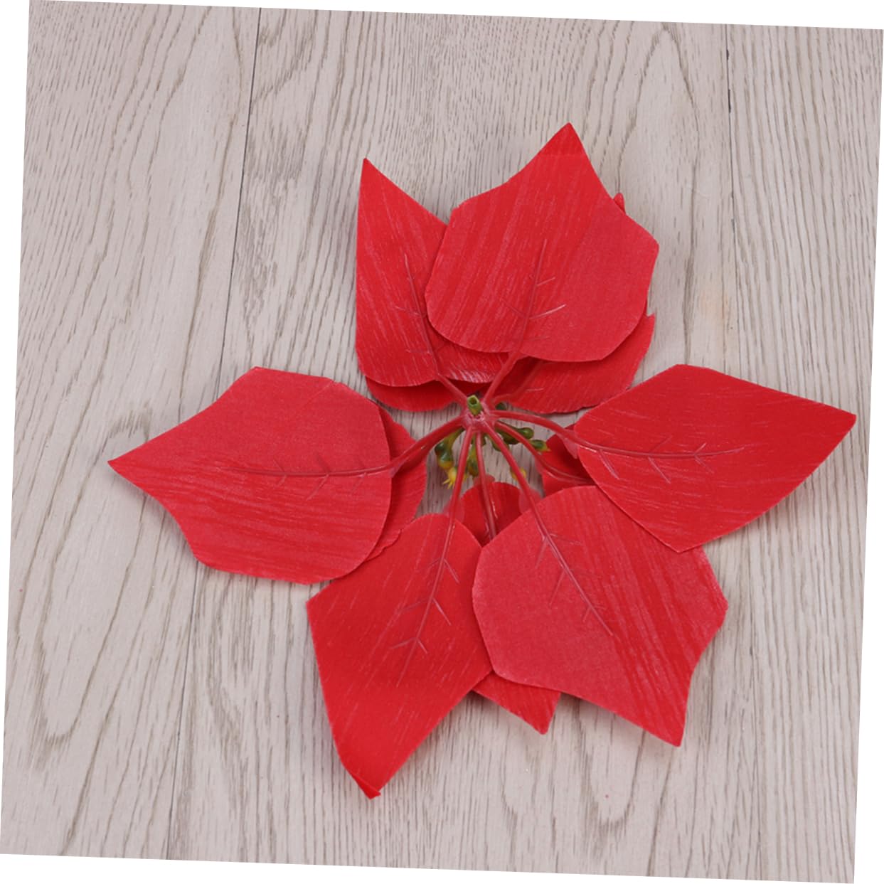 Künstliche Weihnachtsstern Blütenköpfe 50 Stück Für Weihnachtsbaum Türkranz Und Tischdekoration Außen Und Innendekor