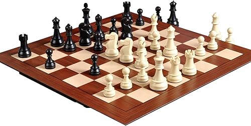 DGT The Smart - Tabla de ajedrez sin notación con piezas de ajedrez de plástico en blanco y negro disponible en Yaxa Colombia