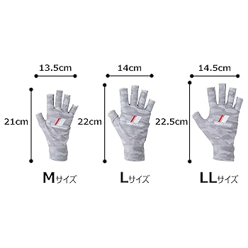 Amazon | メジャークラフト グローブ UVカット サマーグローブ M