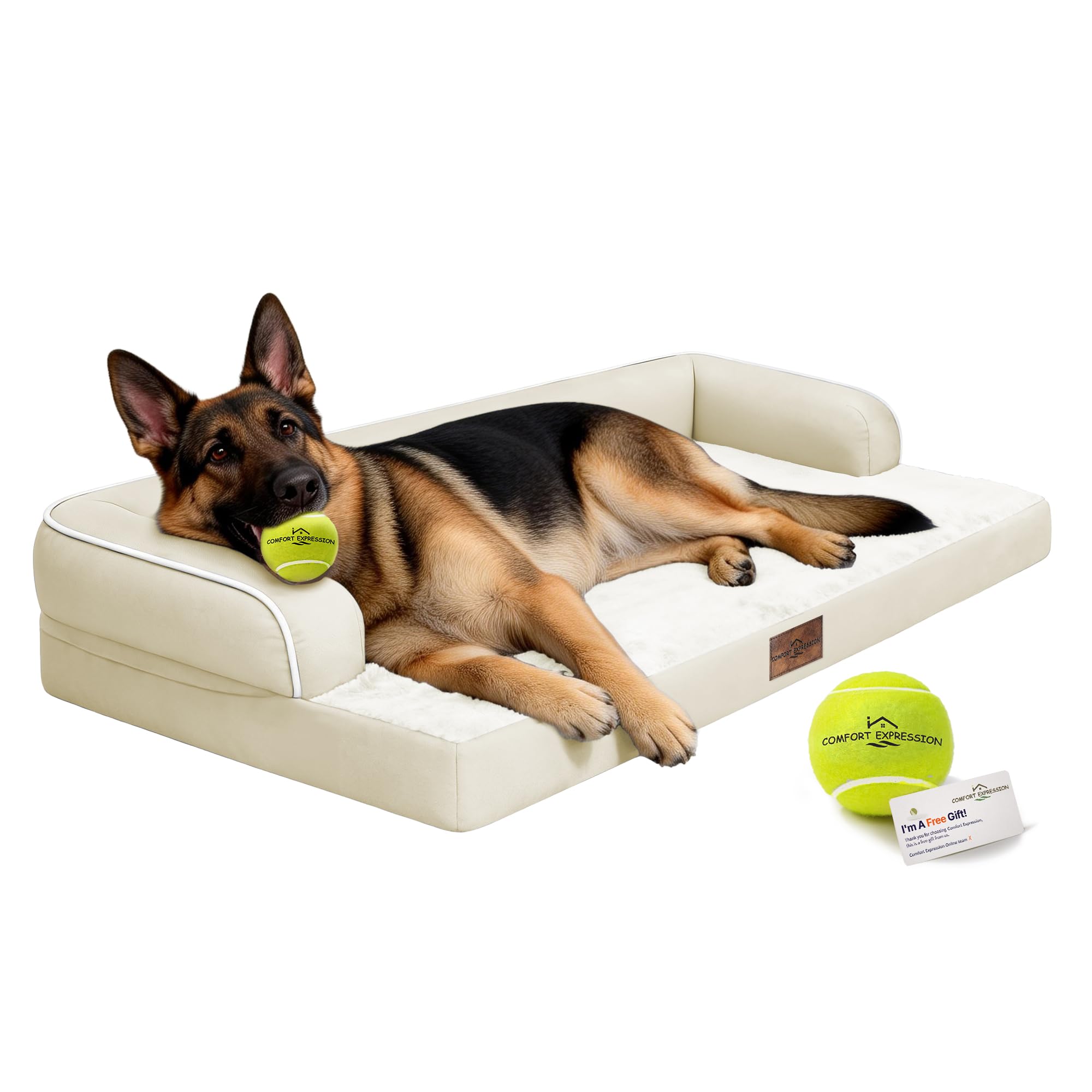 Comfort Expression Orthopedic Waterproof Jumbo Dog Bed for Giant Dogs
