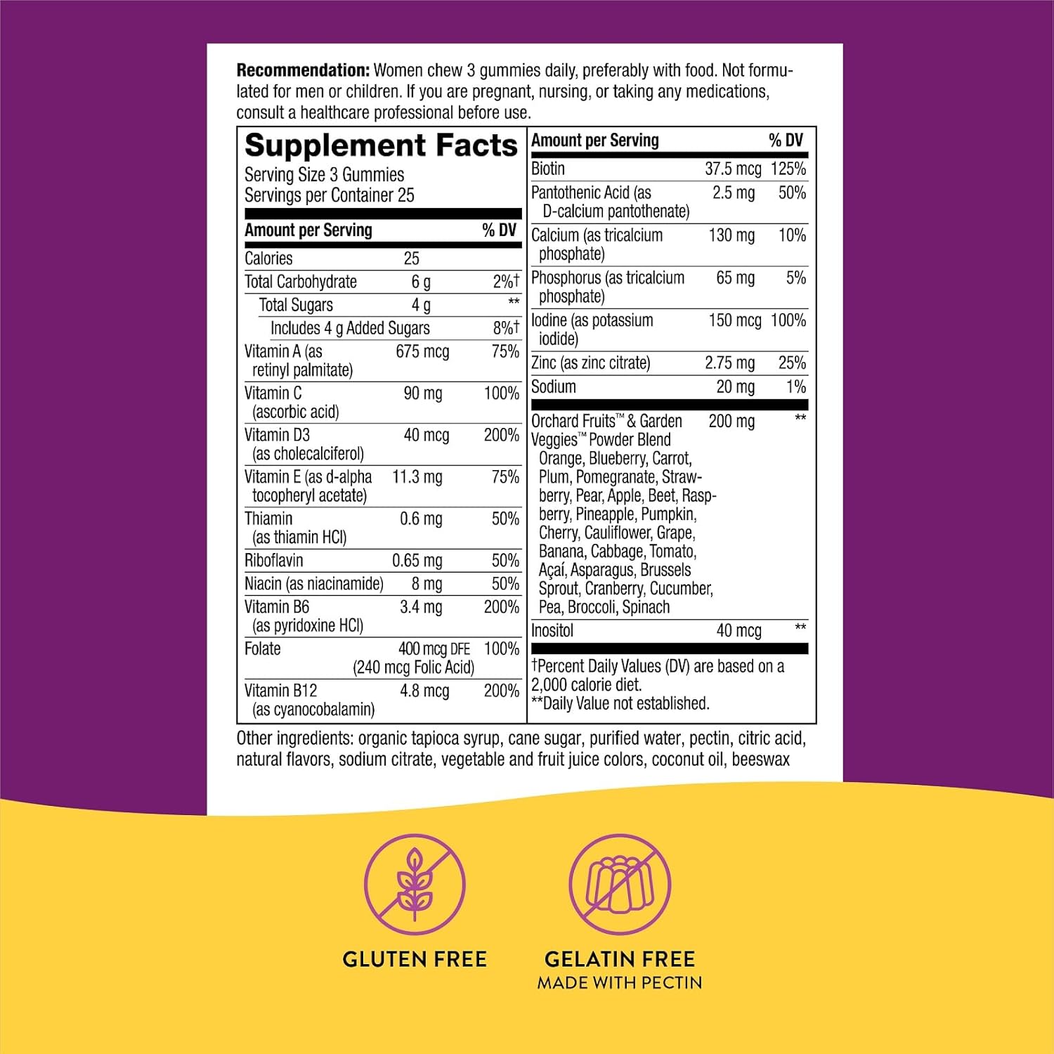 Natures Way Alive - Women's Gummy Vitamins 75 Count