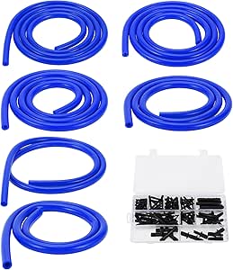 Motoforti 1 Set Tubo In Silicone Blu Per Auto Da 80mm 3.15" ID