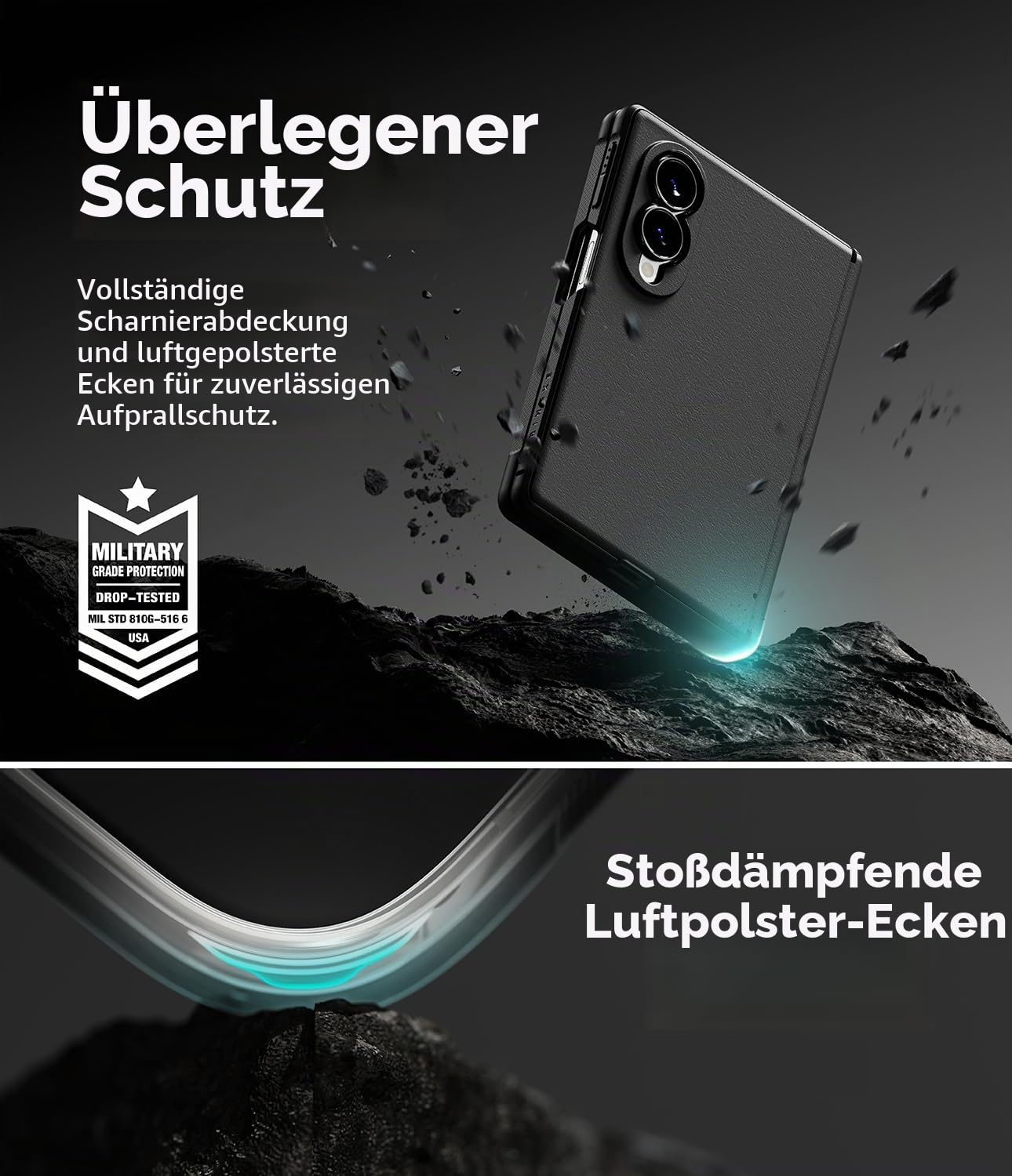 Ringke Funda y Protector Pantalla para Galaxy Z Fold 8