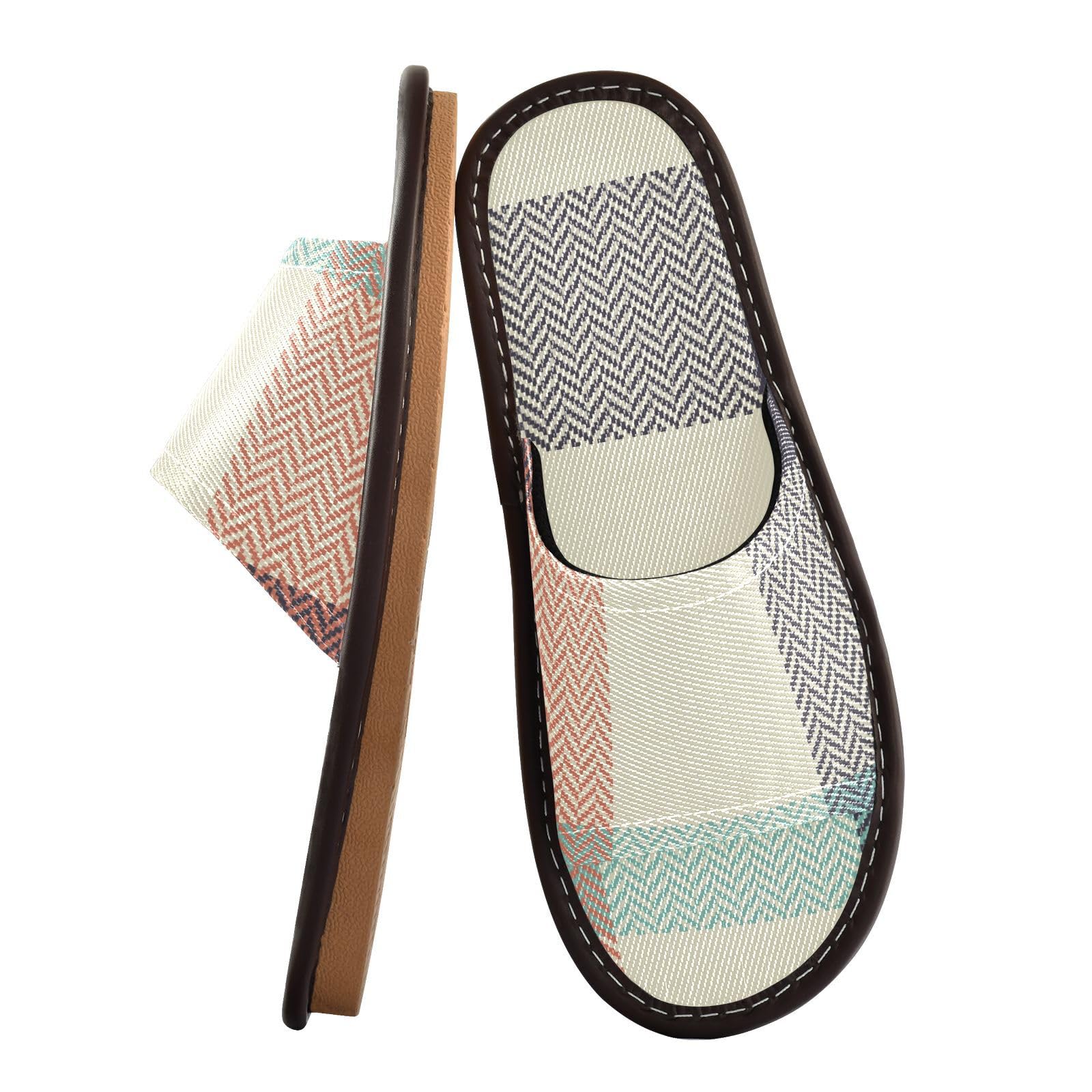 Open Toe Slide Slipper Indoor and Outdoor Ultralight Cute Spa Shower Slippers for Airplane Guests