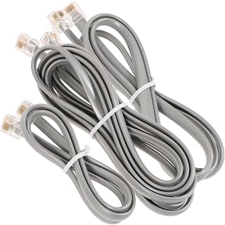 Hemobllo Cabo De Extensão De Telefone Linha De Telefone Fixo Kits De Cabos De Telefone Para Acessórios De Telefone Fixo (Pacote Com 3)