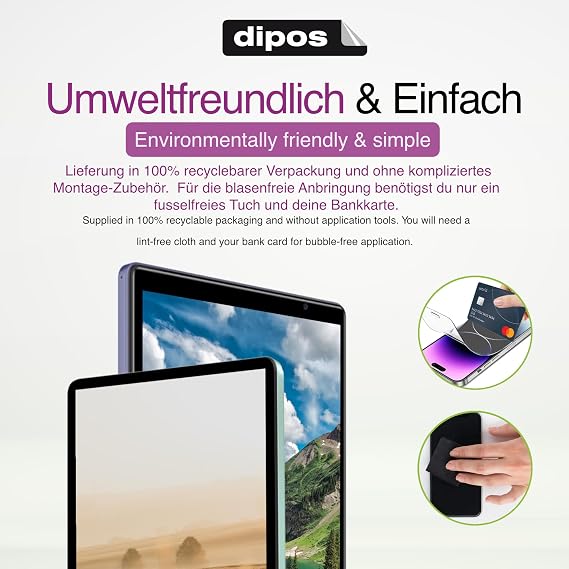 dipos 2x Clear Screen Protector for LincPlus T4 11