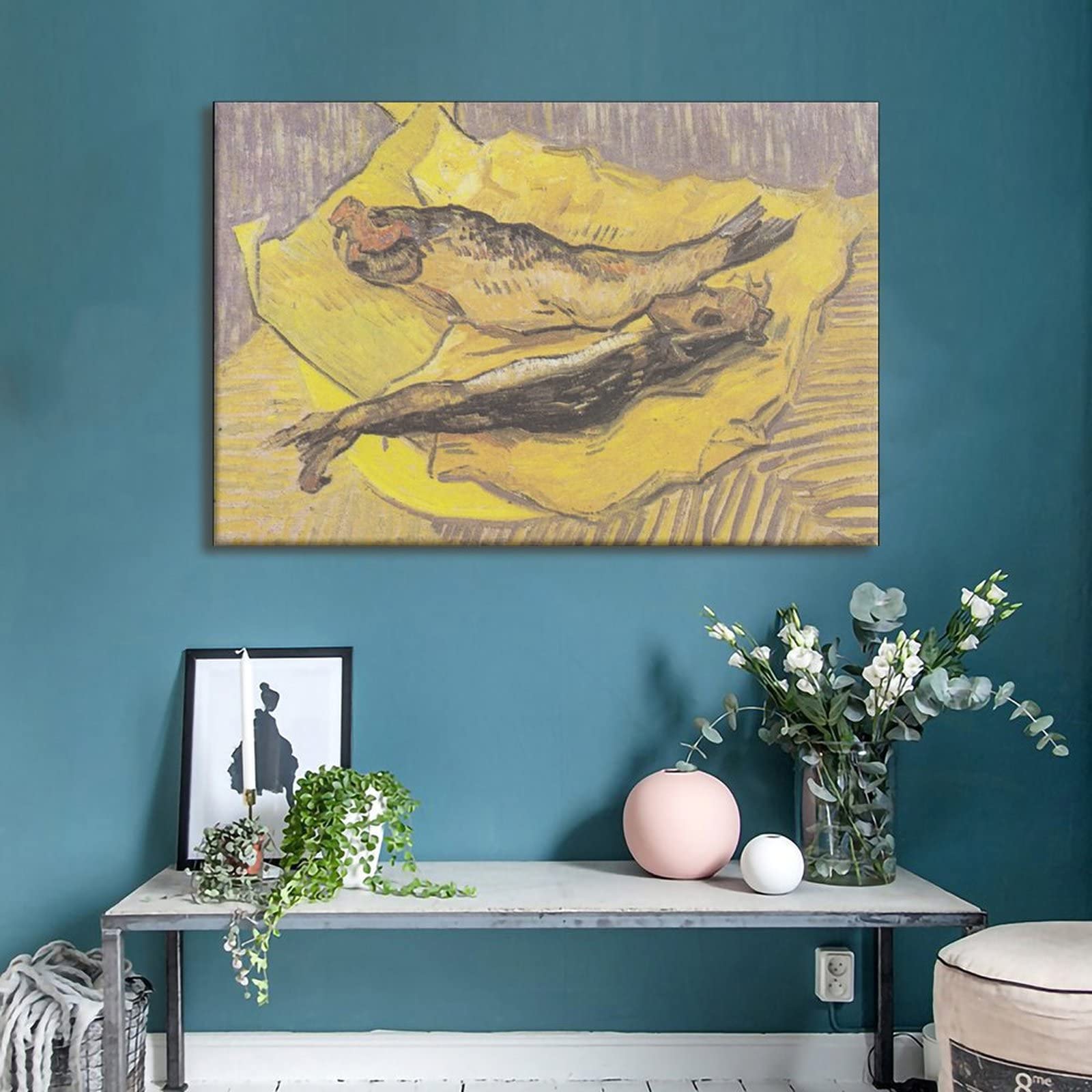 Amazon.co.jp: ゴッホの作品リスト 『魚の干物』。 原画の複製