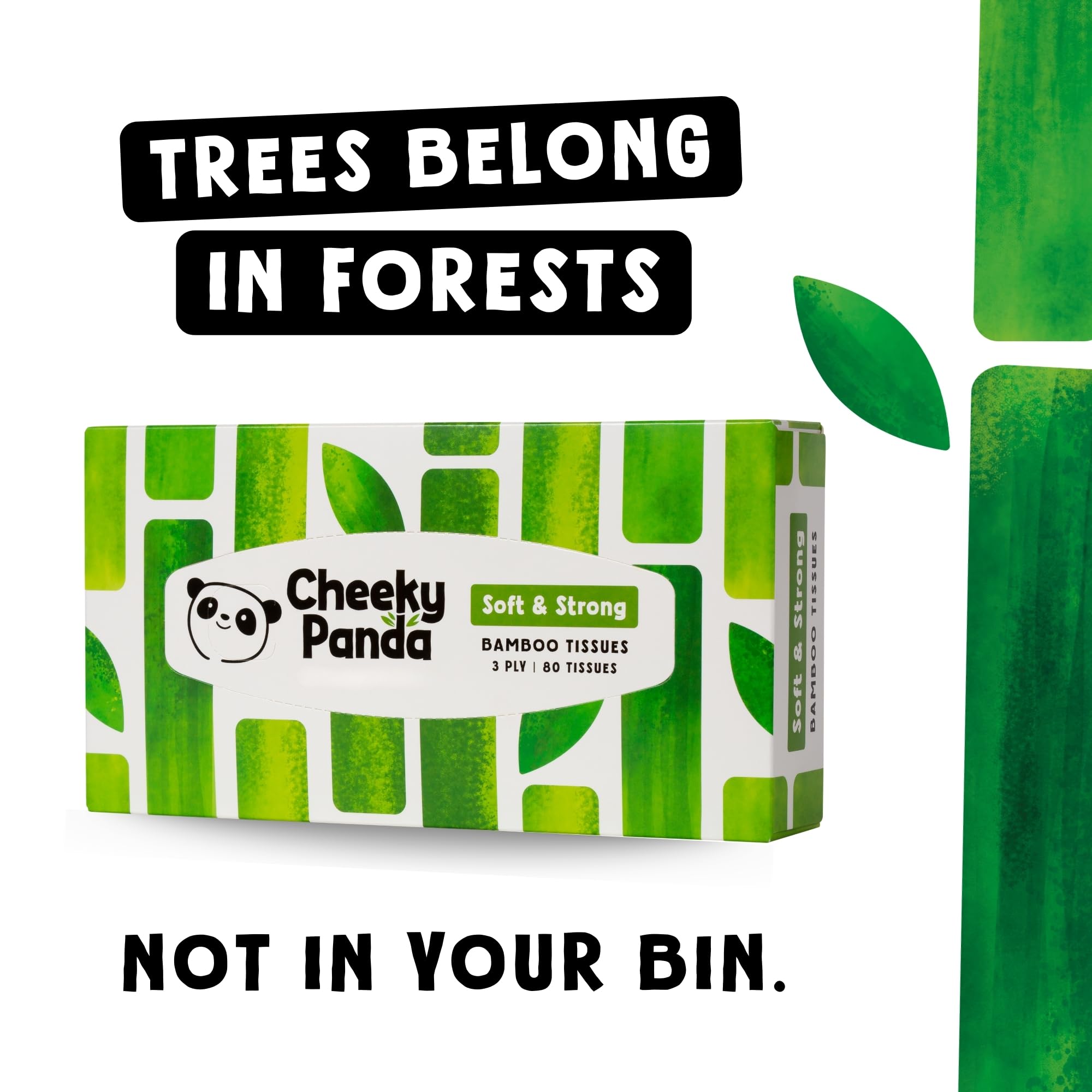 Amazon.com: The Cheeky Panda Bamboo Facial Tissues Boxes | 12 x