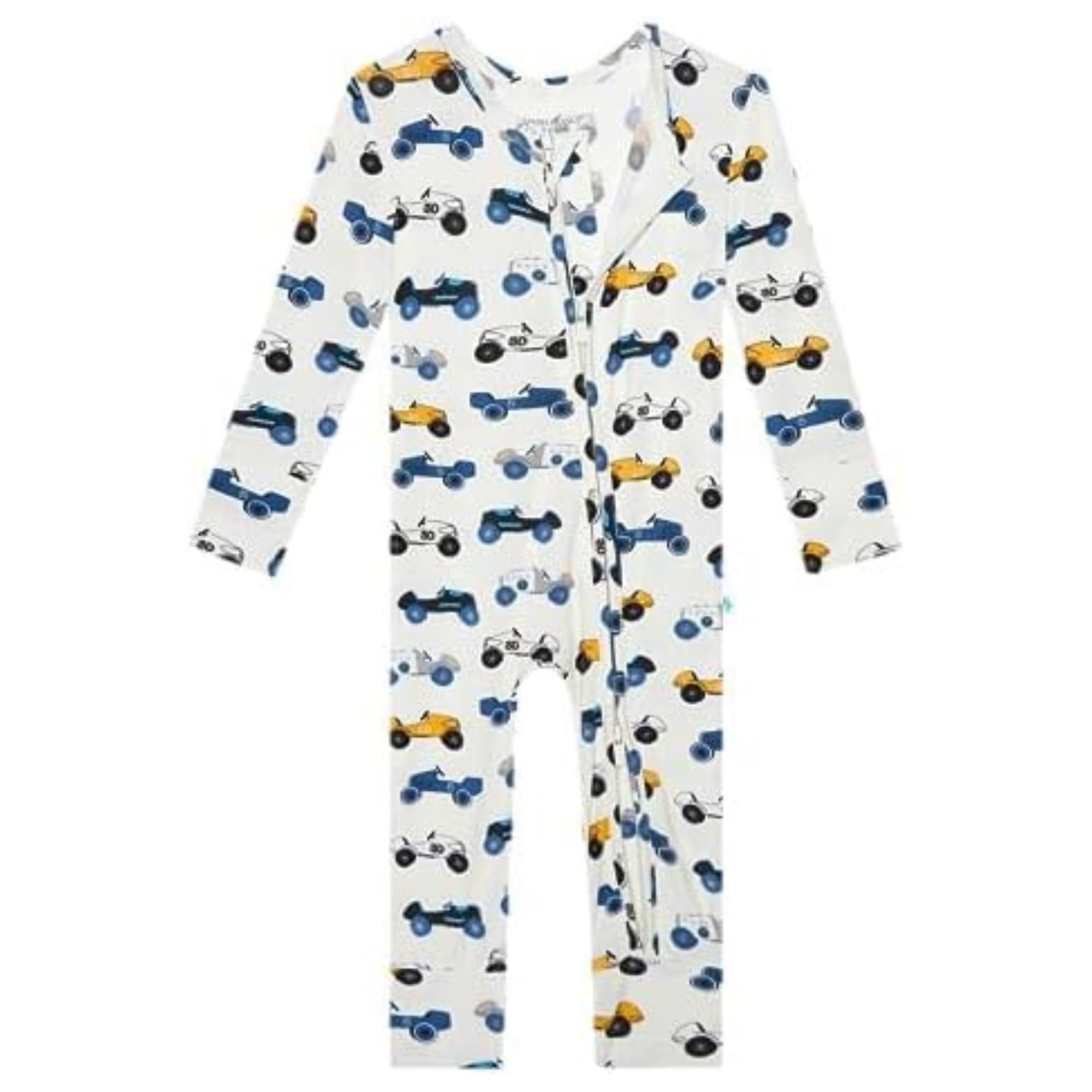 Posh PeanutBaby Boy Sleepers - Viscose from Bamboo Baby Pajamas - 2 Way Zipper Sleepers & Footie Pajamas with Designer Grips (18-24 Months) Enzo