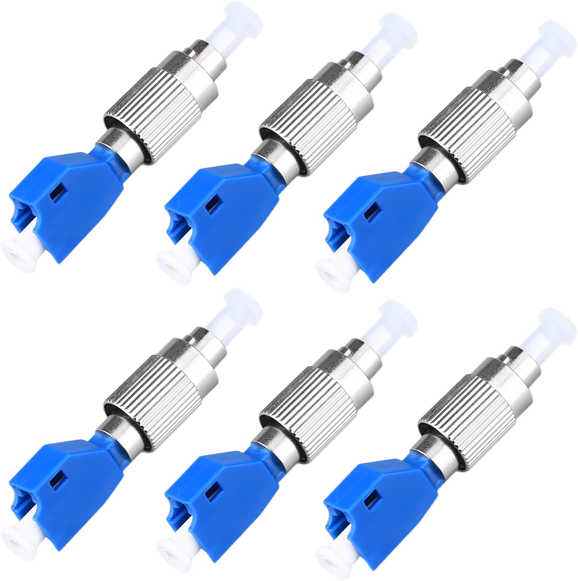 KELUSHI FC Male to LC Female UPC Fiber Optical Cable Connector Convertor Adapter Flange 2.5 1.25mm Single Mode Compatible with FTTH Optical Power Meter OPM Visual Fault Locator VFL 6pcs