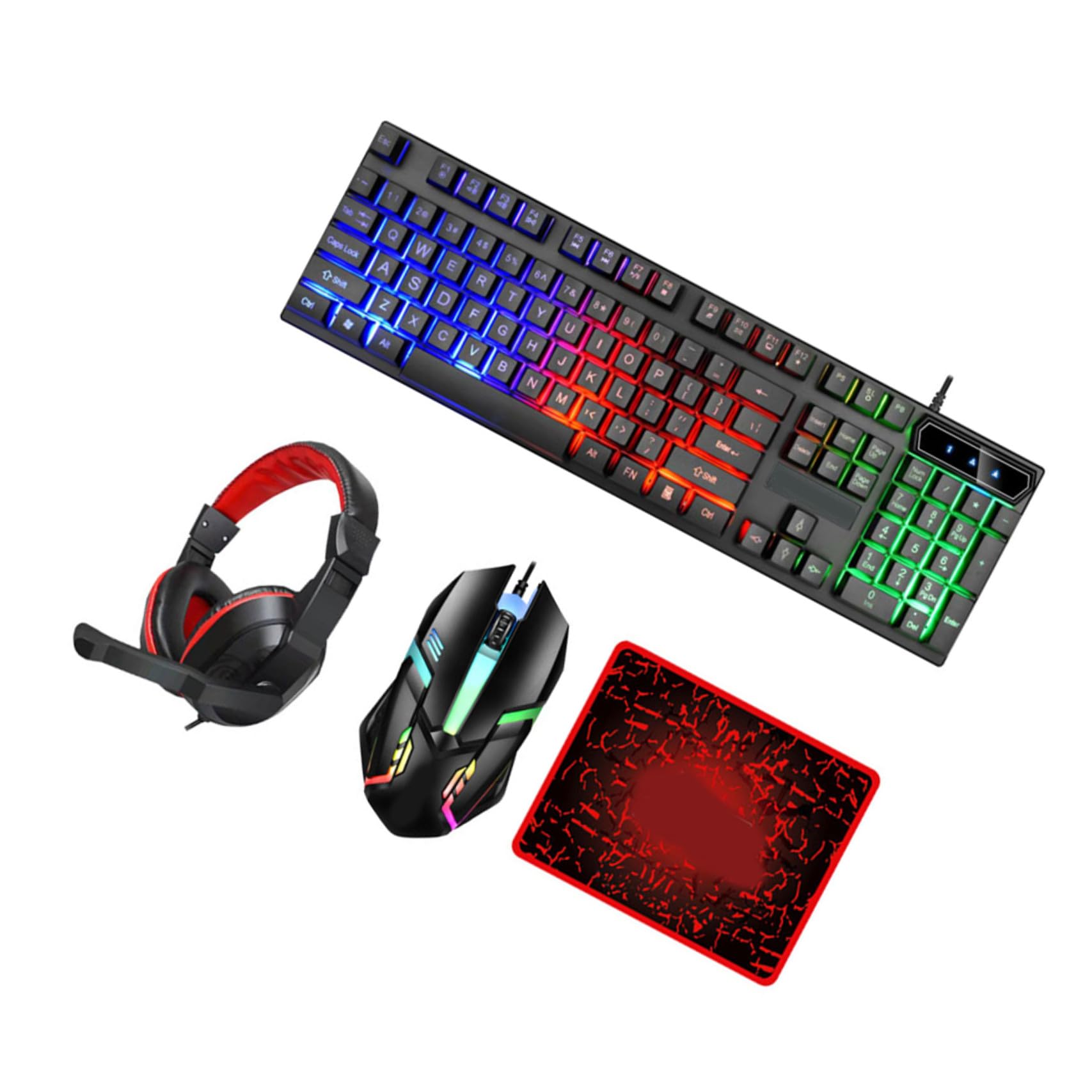 Casque audio et tapis de souris pour PC bureau gaming Gatuida - 8