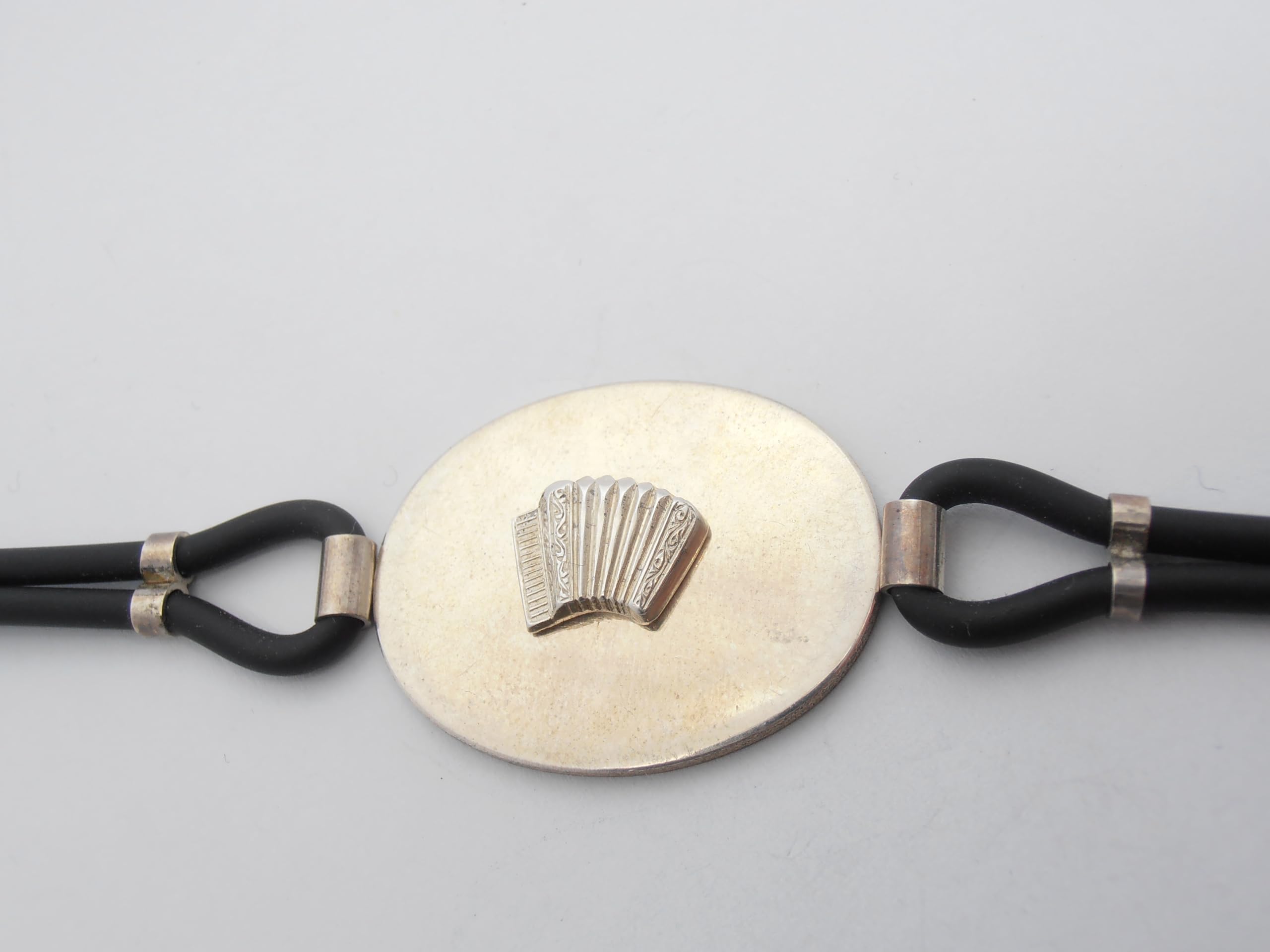 Fisarmonica : Braccialetto in Argento 925 con Strumento Musicale - Bracciale Musicista - Musica