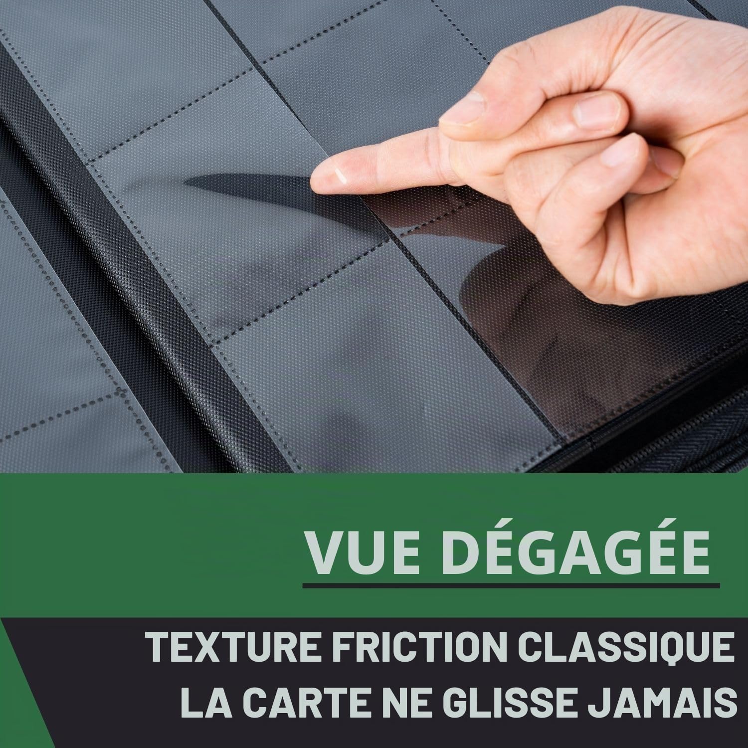 Classeur à cartes à collectionner Ablum de plus de 1000 poches, 16 pochettes compatible avec cartes MTG, cartes de sport et autres cartes à collectionner de taille standard (vert)