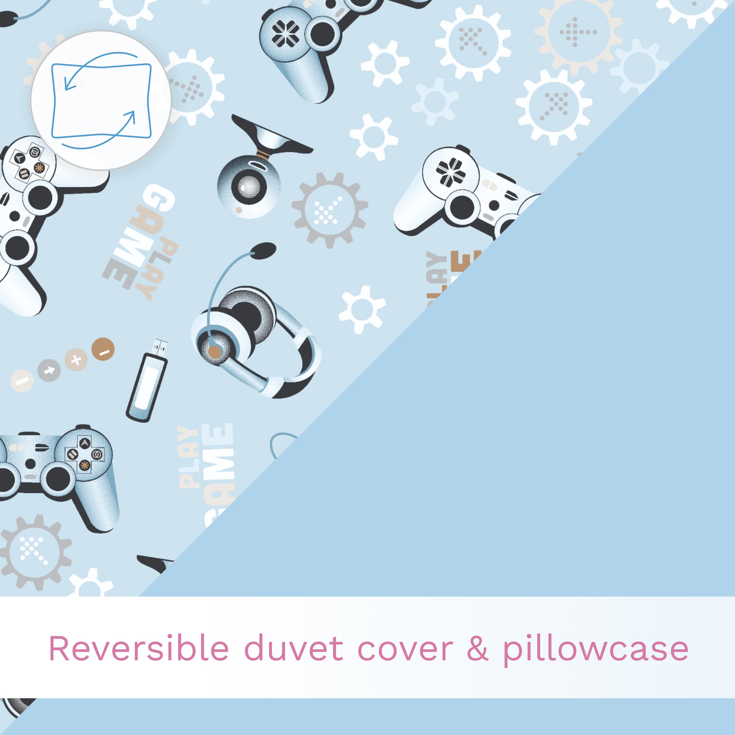 Baby Comfort 4 Piece Toddler Kids Cot Bed Set 120x90 cm Duvet Pillow Duvet Cover Pillowcase 12M+ (It's a Boy) — view 31